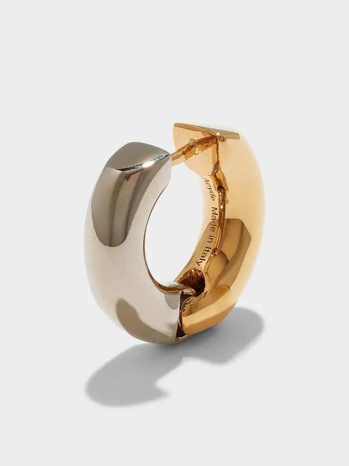 Women Laurie Medium 18kt Gold And PalladiumPlated Hoop Earrings Aeyde Earrings