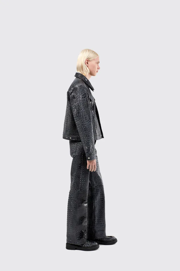Women Leather Pants Dark Gray Leather Trousers Camper TrousersandShorts Women Leather Pants Dark Gray Leather Trousers Camper TrousersandShorts