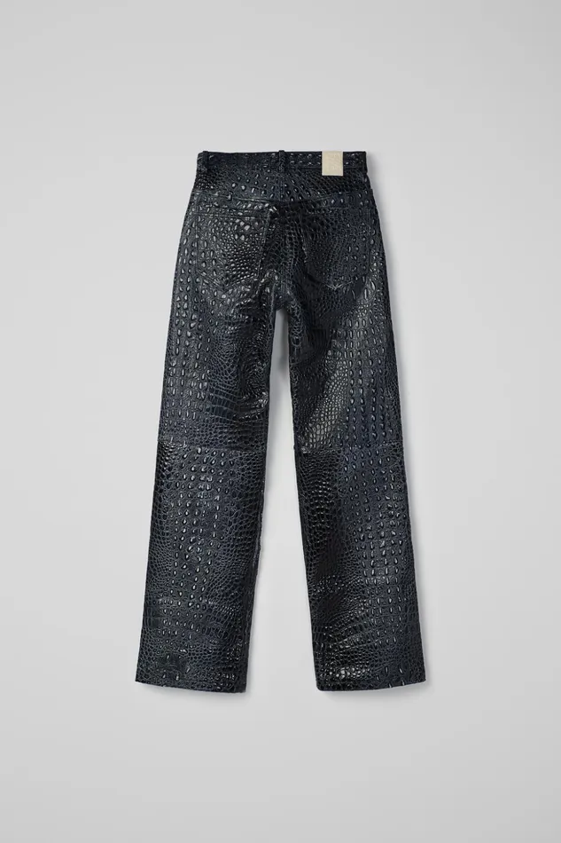 Women Leather Pants Dark Gray Leather Trousers Camper TrousersandShorts Women Leather Pants Dark Gray Leather Trousers Camper TrousersandShorts