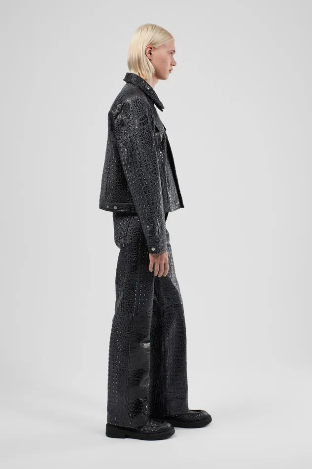 Women Leather Pants Dark Gray Leather Trousers Camper TrousersandShorts Women Leather Pants Dark Gray Leather Trousers Camper TrousersandShorts