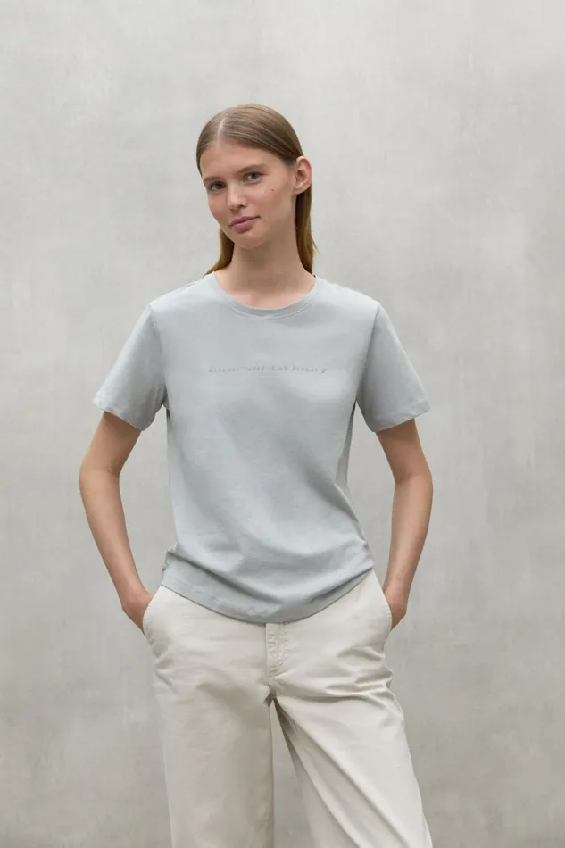 Women Light Grey Ariza TShirt Ecoalf TShirts