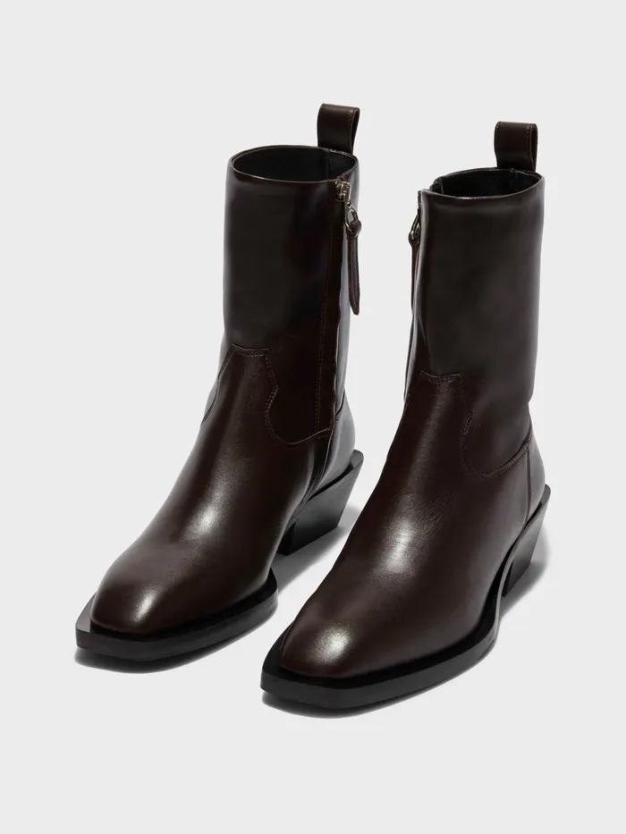 Women Luis Leather Cowboy Ankle Boots Aeyde Ankle Boots