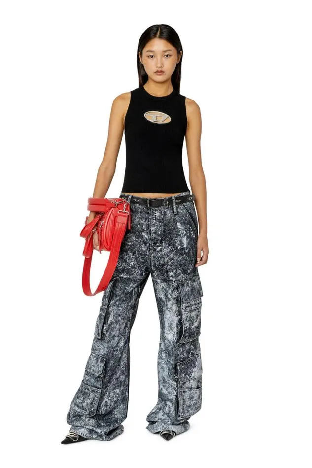 Women MOnervaTop Blacksilver Diesel Knitwear