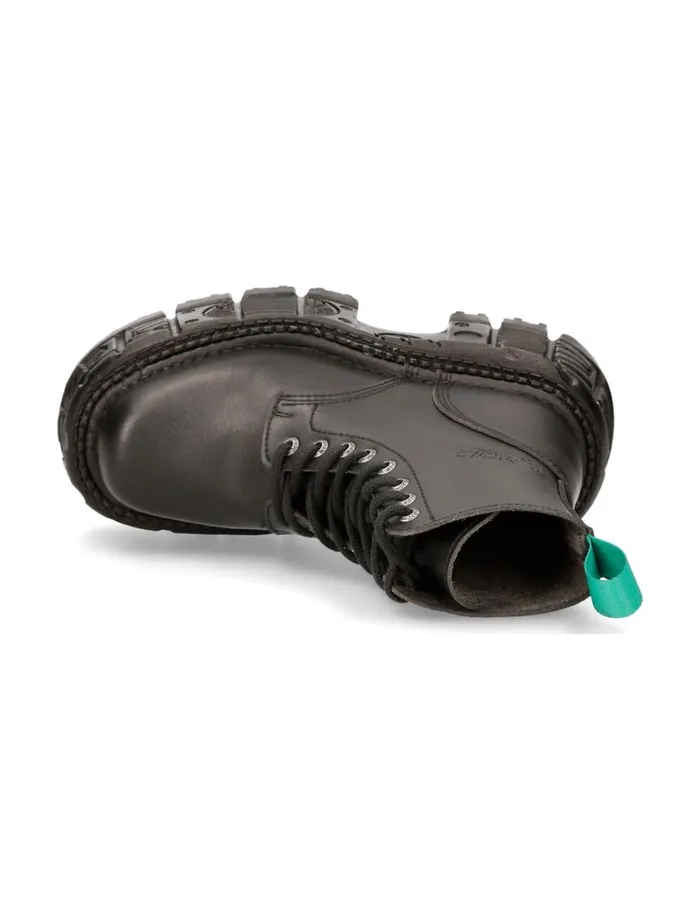 WomenMen Black Imperfect With Laces MMili084nV1 New Rock Boots