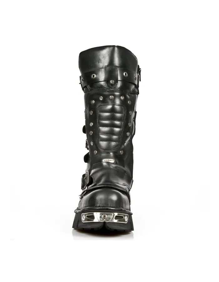 WomenMen Boot Black Reactor M1020S2 New Rock Boots