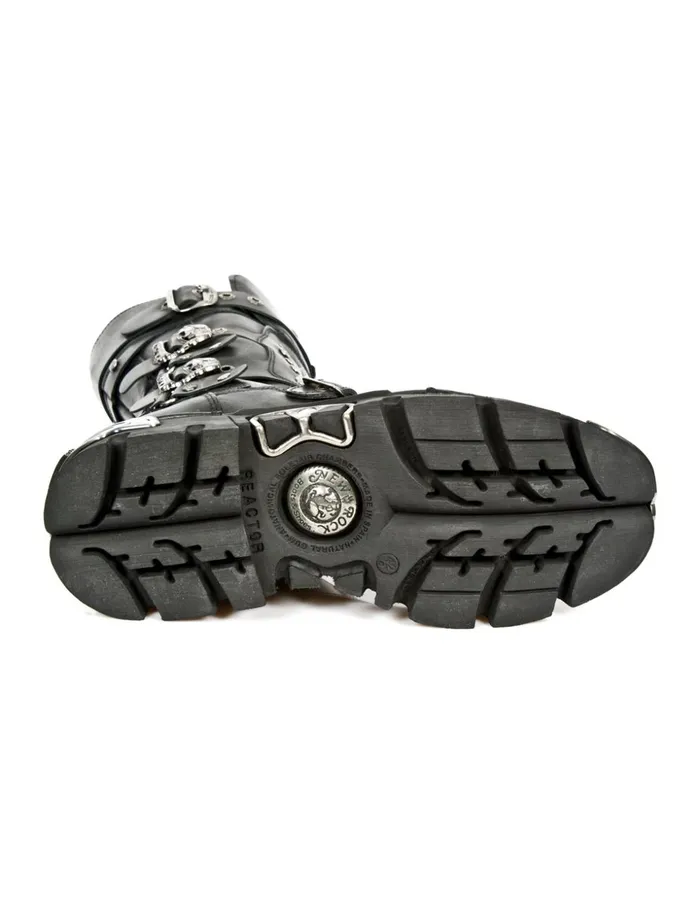 WomenMen Boot Black Reactor M1020S2 New Rock Boots