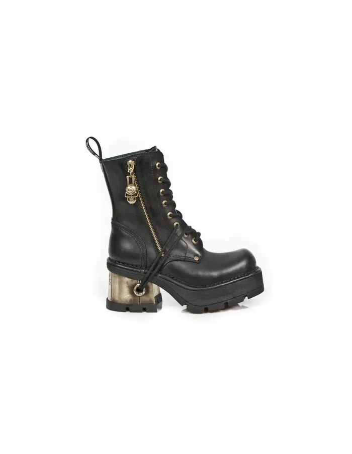 WomenMen Boot Metallic M1046C3 New Rock Boots
