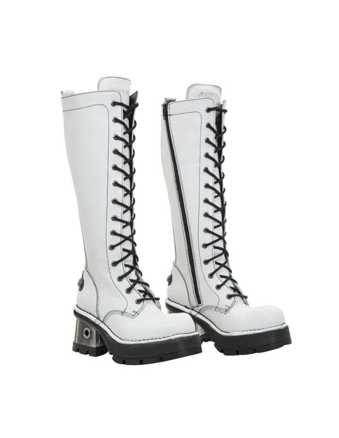 WomenMen Boot Metallic M236C7 New Rock High Boots