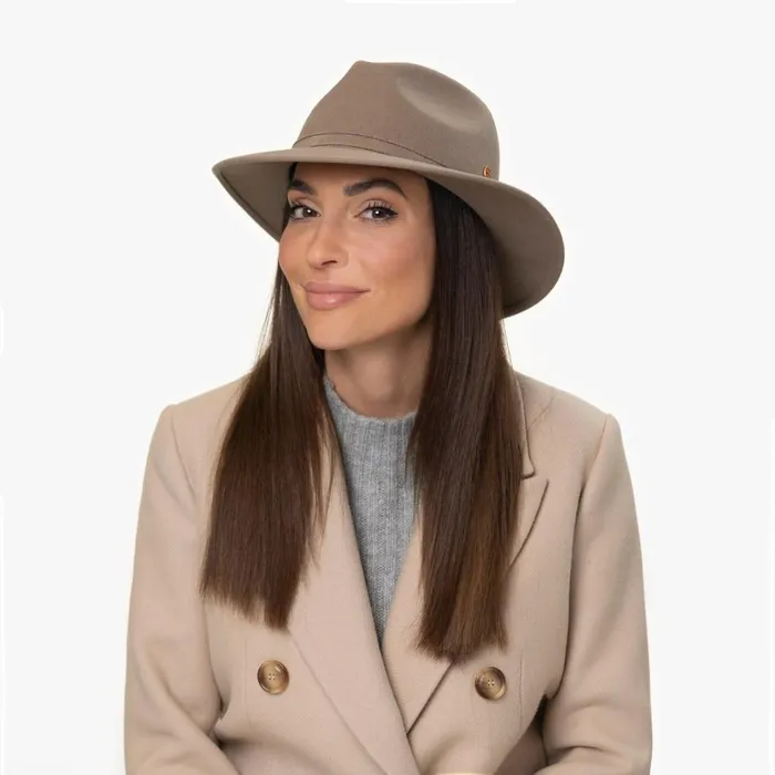 WomenMen Felt Hats Mayser Gedeon Uni Traveller Wool Hat Light Beige WomenMen Felt Hats Mayser Gedeon Uni Traveller Wool Hat Light Beige