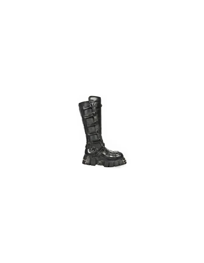 WomenMen High Boot Metallic M369C1 New Rock High Boots