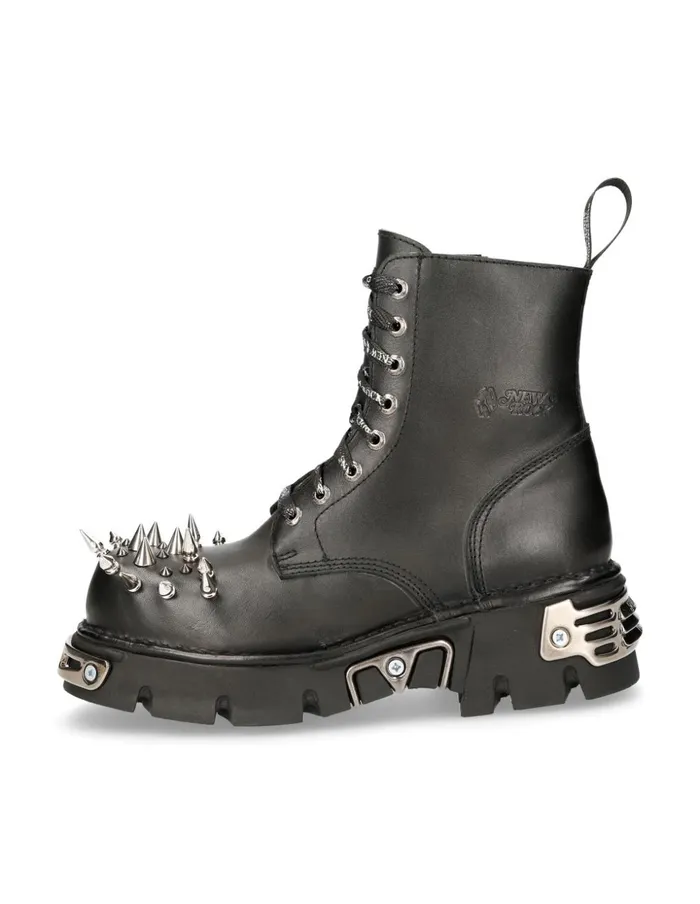 WomenMen Metallic MMili084conolaceC1 New Rock Boots