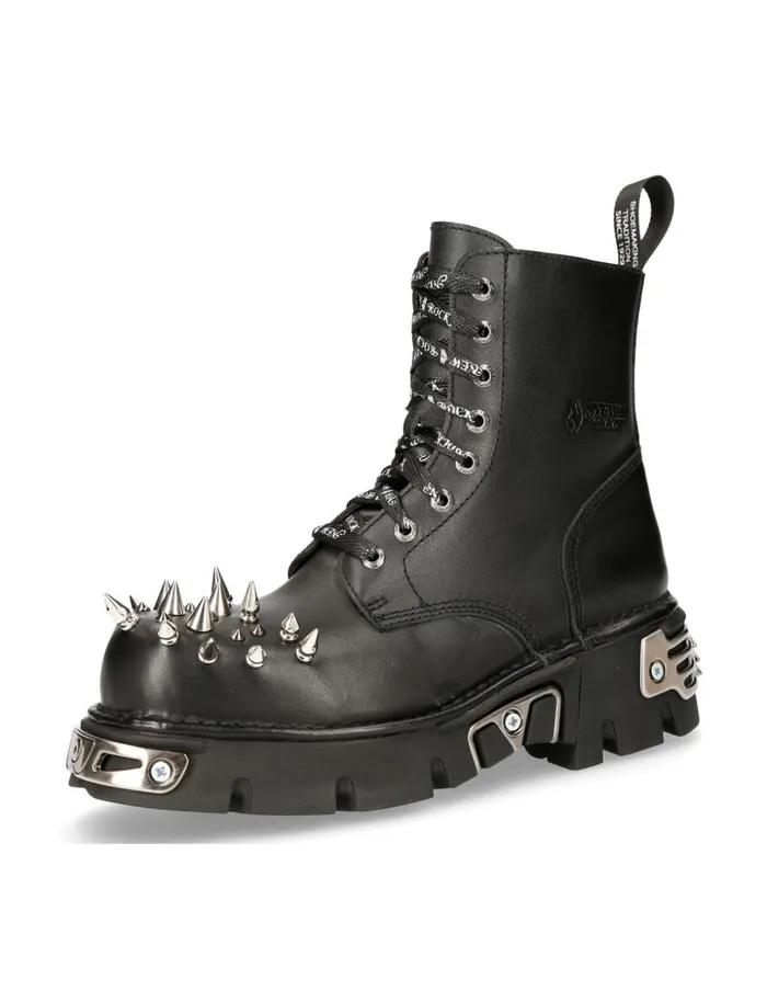 WomenMen Metallic MMili084conolaceC1 New Rock Boots