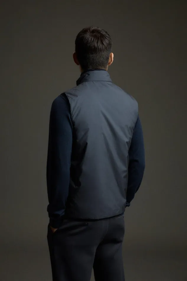 WomenMen Navy Blue Zeus Jacket Ecoalf Onepointzero