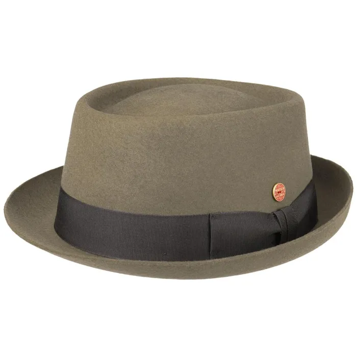 WomenMen Pork Pie Hats Mayser Gareth Soft Wool Pork Pie Blue