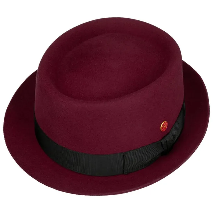 WomenMen Pork Pie Hats Mayser Gareth Soft Wool Pork Pie Blue