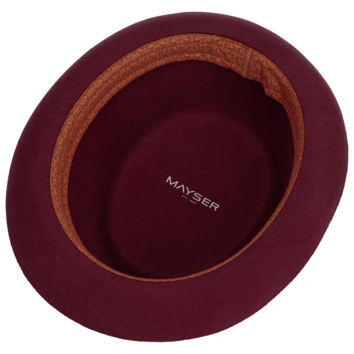 WomenMen Pork Pie Hats Mayser Gareth Soft Wool Pork Pie Blue