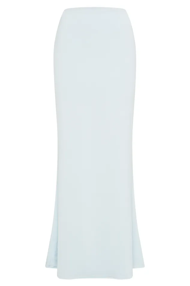 Women Meshki Bottoms Bruna Slinky Fishtail Maxi Skirt 8211 Sky Blue