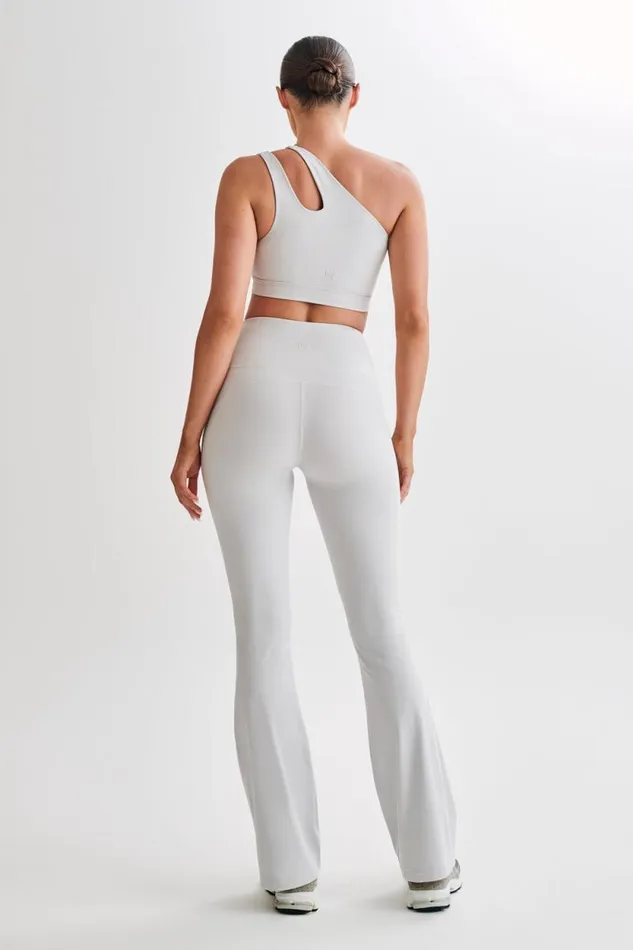 Women Meshki Bottoms Jesse Flared Yoga Pants 8211 Ice Grey