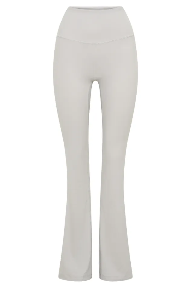 Women Meshki Bottoms Jesse Flared Yoga Pants 8211 Ice Grey