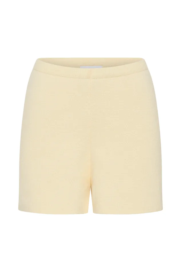 Women Meshki Bottoms Malika Knit Shorts 8211 Lemon