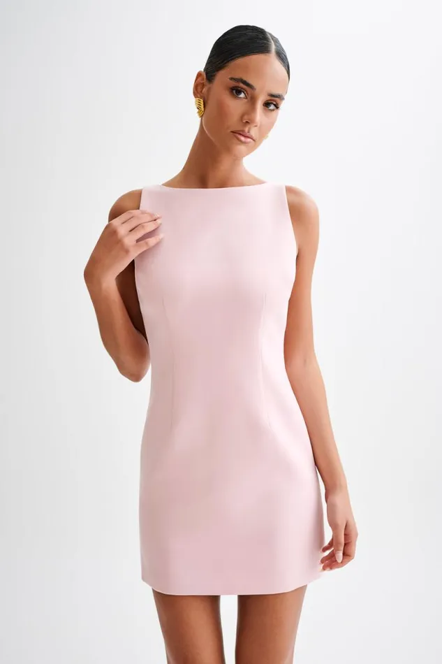 Women Meshki Dresses Angela Suiting Mini Dress 8211 Baby Pink