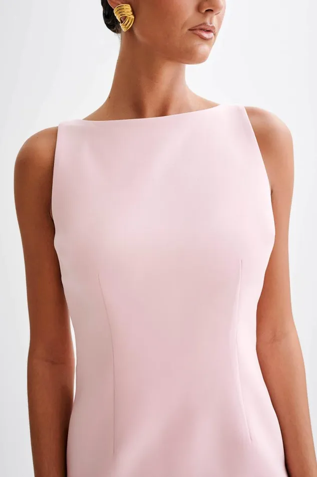Women Meshki Dresses Angela Suiting Mini Dress 8211 Baby Pink