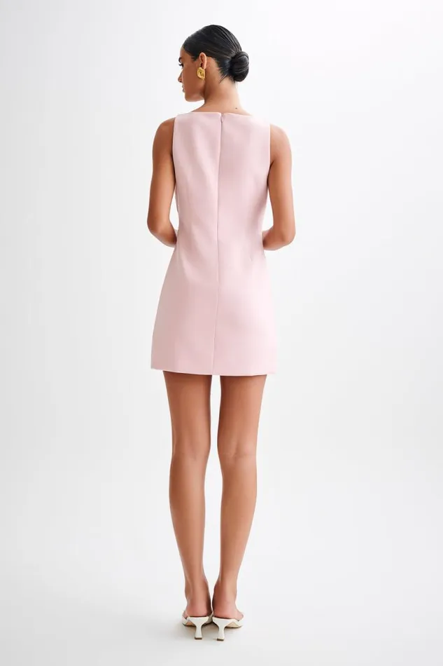 Women Meshki Dresses Angela Suiting Mini Dress 8211 Baby Pink