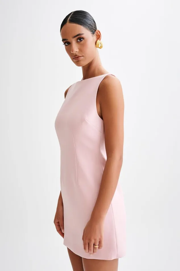 Women Meshki Dresses Angela Suiting Mini Dress 8211 Baby Pink