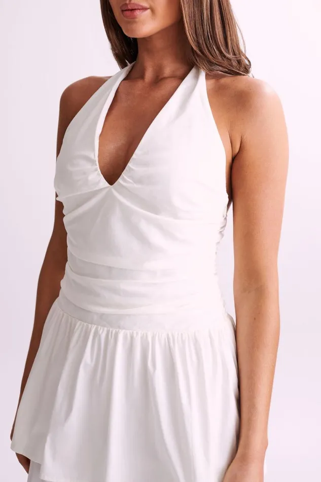 Women Meshki Dresses Belinda Tiered Maxi Dress 8211 White