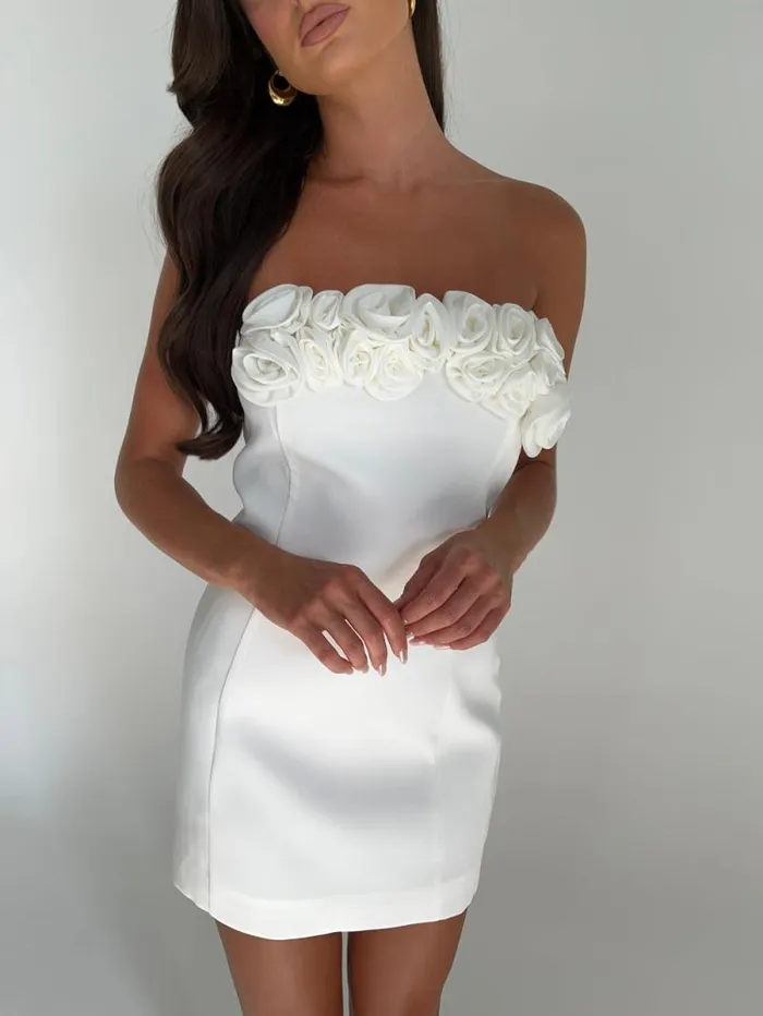 Women Meshki Dresses Brooks Rose Mini Dress 8211 White