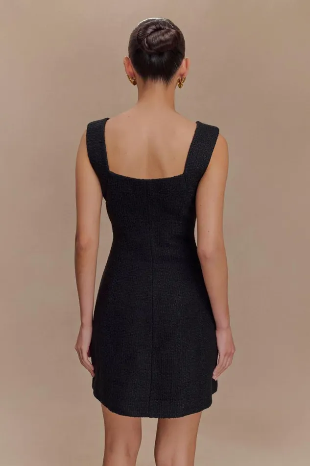 Women Meshki Dresses Desire Boucle Mini Dress 8211 Black