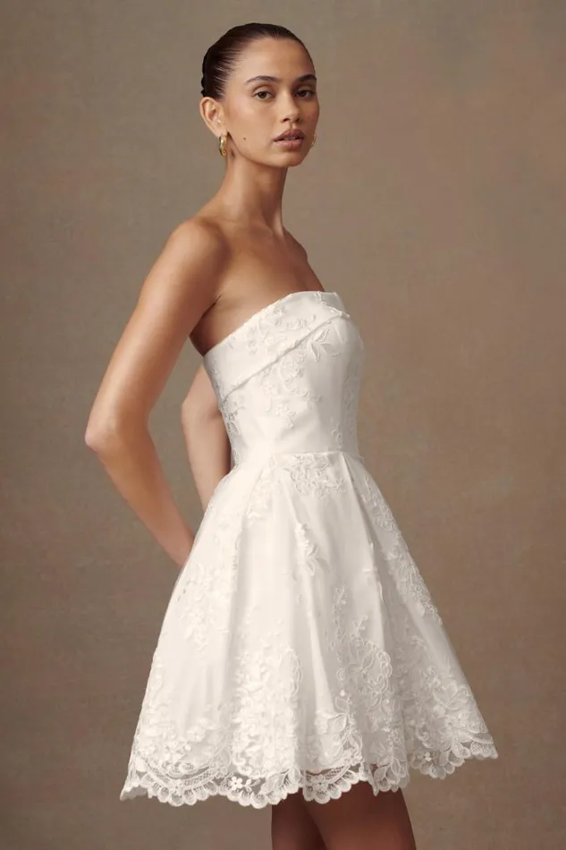 Women Meshki Dresses Eileen Lace Mini Dress 8211 White