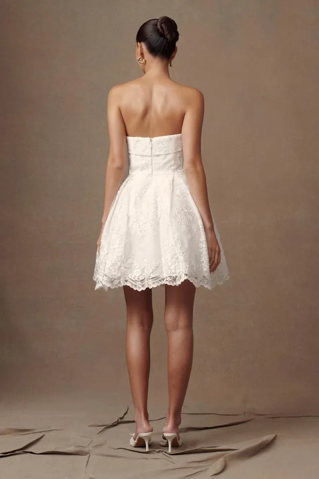 Women Meshki Dresses Eileen Lace Mini Dress 8211 White
