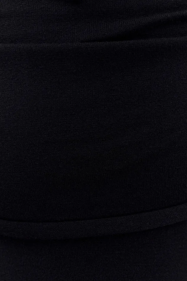Women Meshki Dresses Georgiana Off Shoulder Knit Midi Dress 8211 Black
