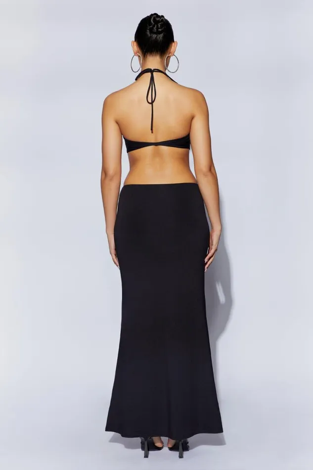 Women Meshki Dresses Jules Maxi Triangle Cut Out Dress 8211 Black