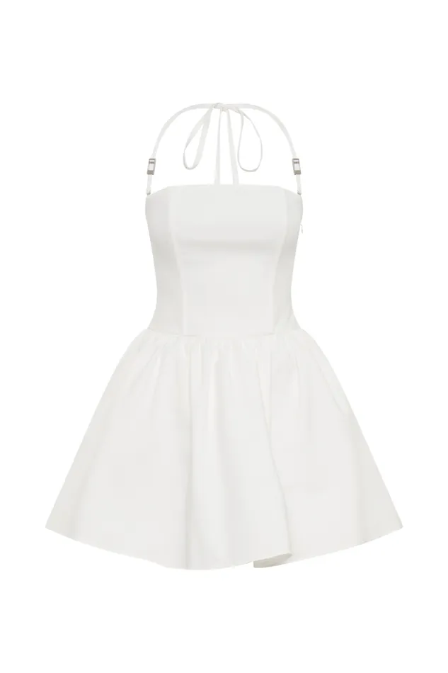 Women Meshki Dresses Ruby Halter Mini Dress 8211 White