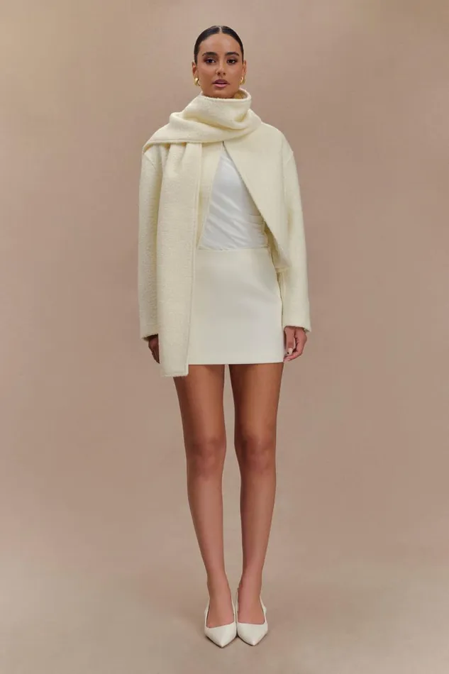 Women Meshki Outerwear Bree Scarf And Jacket 8211 Ivory