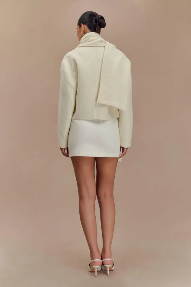 Women Meshki Outerwear Bree Scarf And Jacket 8211 Ivory