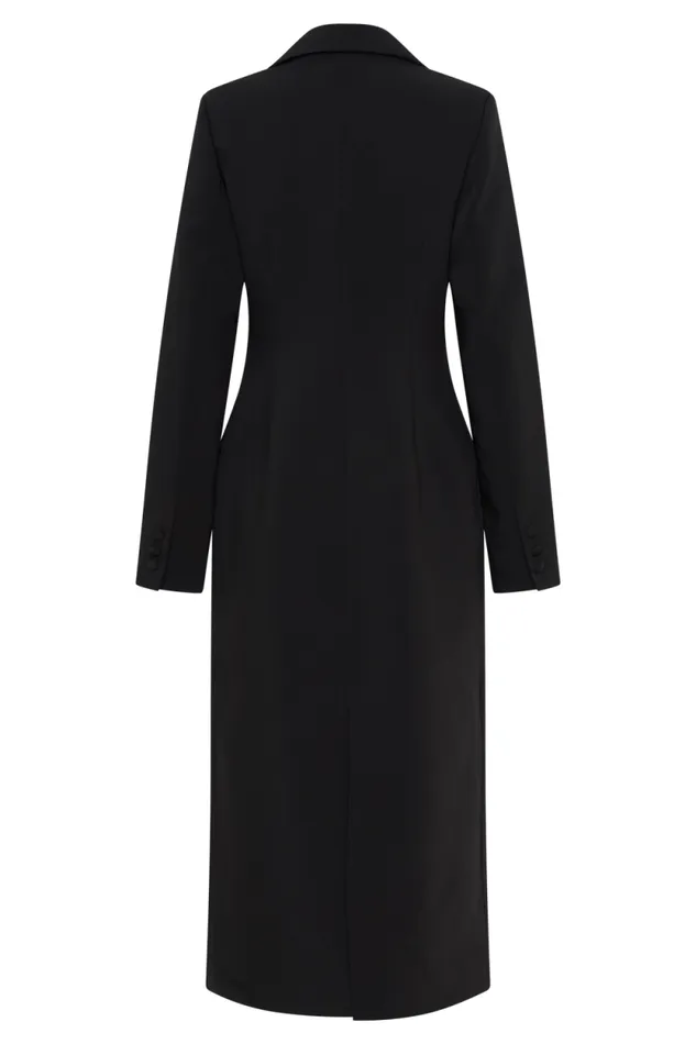 Women Meshki Outerwear Caviar Suiting Coat 8211 Black