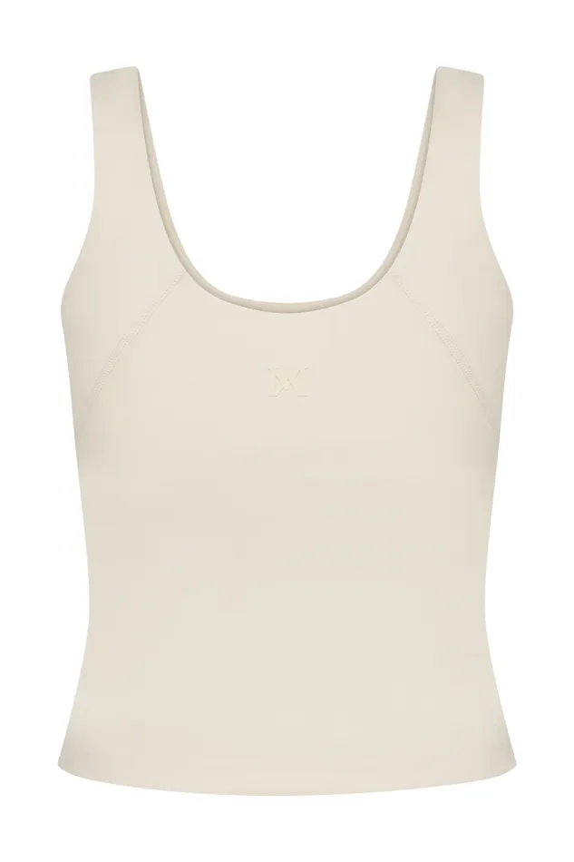 Women Meshki Tops Alexandra Yoga Top 8211 Ivory