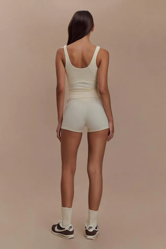 Women Meshki Tops Alexandra Yoga Top 8211 Ivory