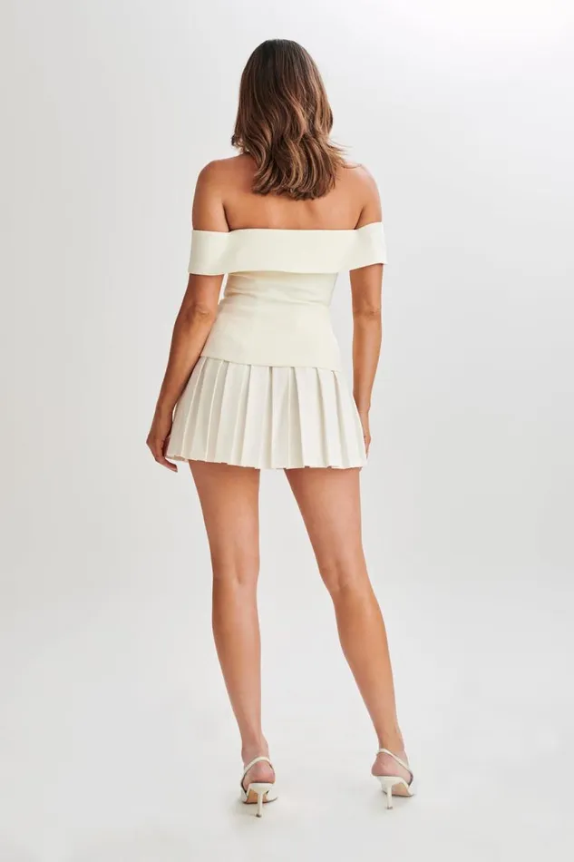 Women Meshki Tops Krista Strapless Suiting Top 8211 Ivory