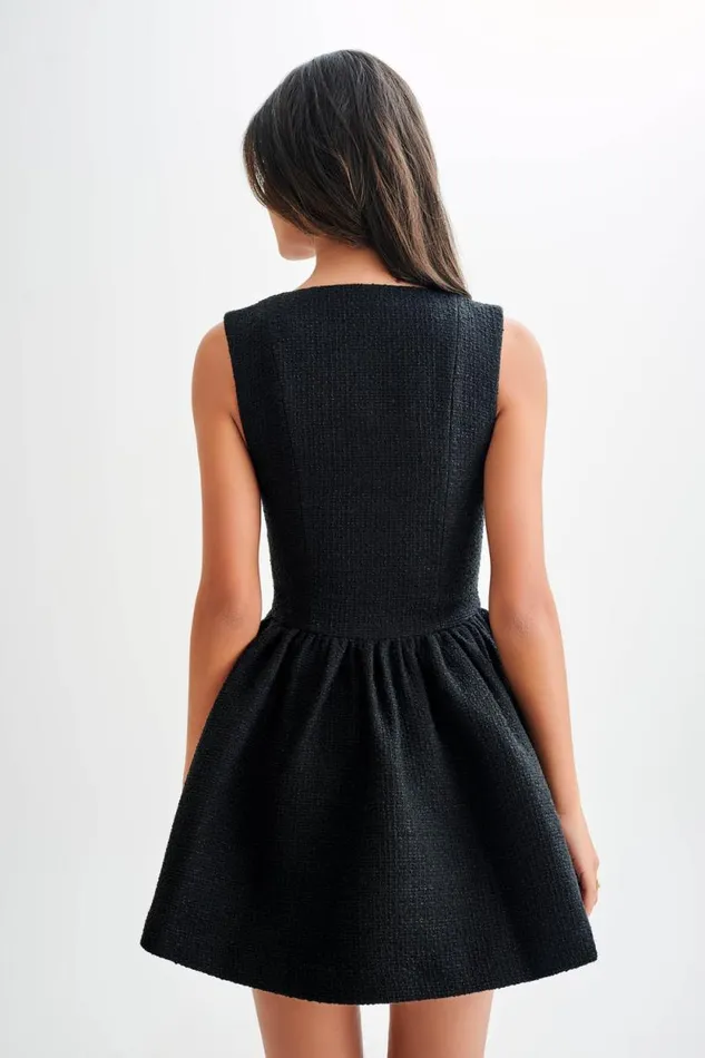 Women Meshki Two Piece Sets Jennifer Boucle Mini Dress 8211 Black