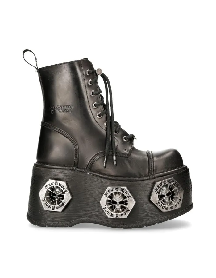 Women Metallic MNewmili083cC13 New Rock High Heels Women Metallic MNewmili083cC13 New Rock High Heels