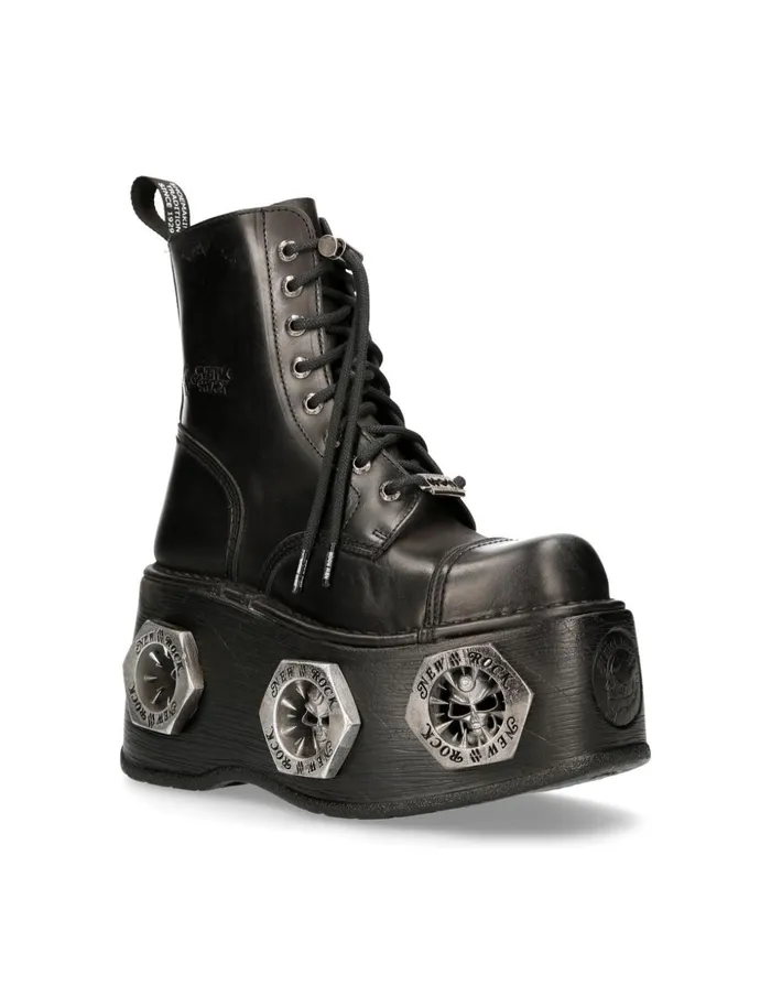 Women Metallic MNewmili083cC13 New Rock High Heels Women Metallic MNewmili083cC13 New Rock High Heels