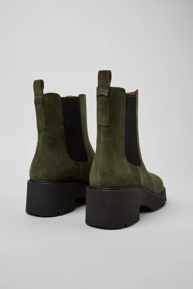 Women Milah Green Nubuck Ankle Boots Camper Ankle Boots Women Milah Green Nubuck Ankle Boots Camper Ankle Boots
