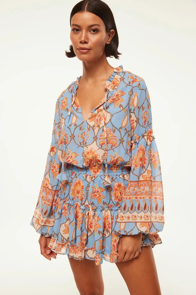 Women MISA Los Angeles Dresses ELISABETTA DRESS Caged Floral