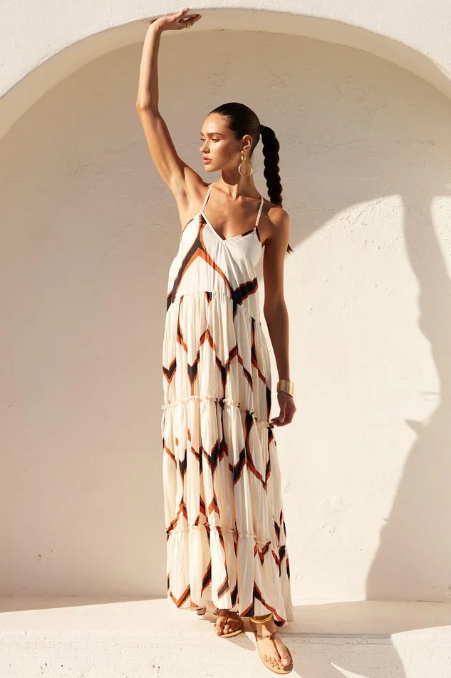 Women MISA Los Angeles Dresses KALI DRESS Los Cabos Geo
