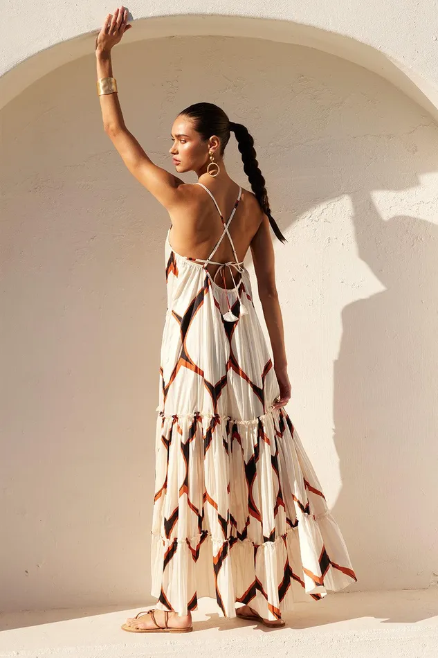 Women MISA Los Angeles Dresses KALI DRESS Los Cabos Geo
