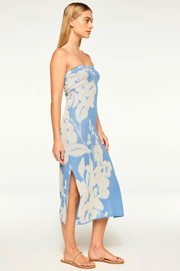 Women MISA Los Angeles Dresses MATTI DRESS Pink Hibiscus Floral